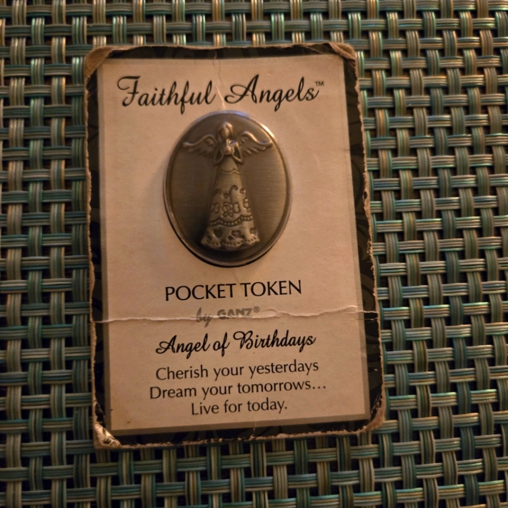 Vintage Ganz Angel of Birthdays Pocket Token